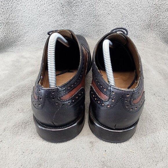 Messico Shoes Mens Size 10 Black Leather Lace Up Brogue Oxford *Read* main image 8